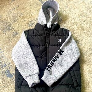Boys Hurley vested sweatshirt